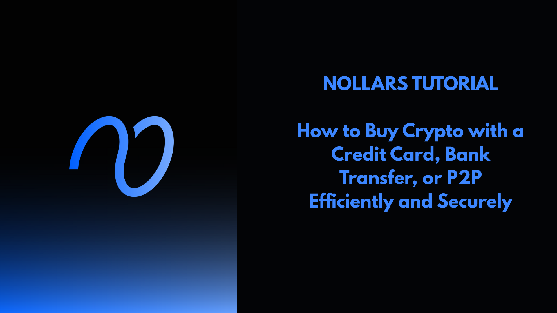 How to Buy Crypto with a Credit Card Bank Transfer or P2P Efficiently and Securely